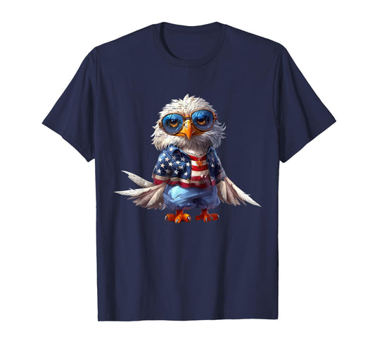 Eagle Patriotic USA American Flag 4th of July Kids boys girl T-Shirt