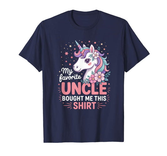 Favorite Uncle Niece Family Matching Love Cute Proud Kids T-Shirt