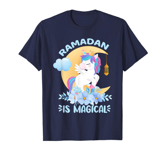 Ramadan Is Magical Unicorn Ramadan Mubarak For Girls T-Shirt