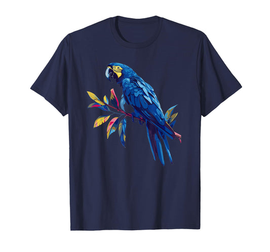 Hyacinth Macaw Retro T-Shirt