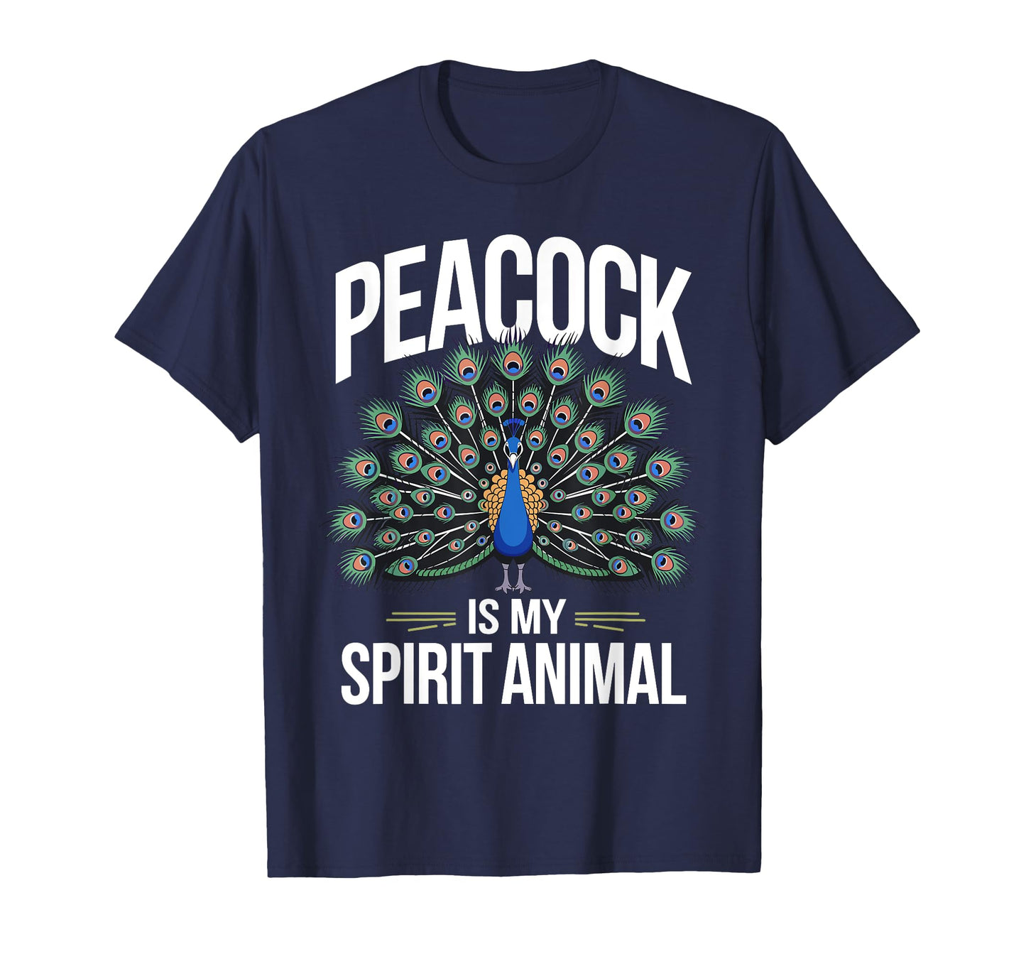 Funny Peacock Art For Men Women Adult Feather Peacock Lover T-Shirt