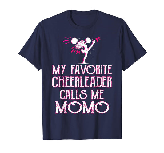 Cheer My Favorite Cheerleader Calls Me Momo Xmas T-Shirt