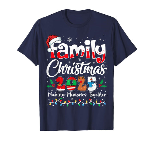 Family Christmas 2025 Matching Outfit Xmas Squad Santa T-Shirt