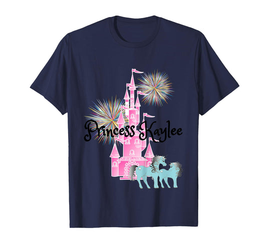 Kids Princess Kaylee Name Girls Personalized Custom T-Shirt