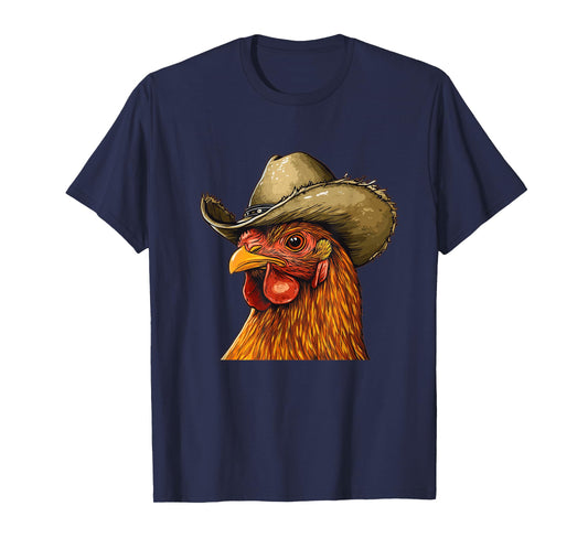 Rooster Cowboy Costume for Rodeo Chicken and Ranch Lovers T-Shirt