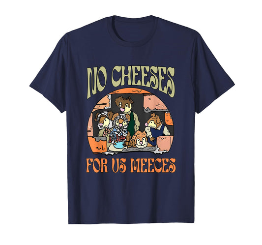 No Retro Cheeses For Us Party Meeces Christmas Holiday T-Shirt
