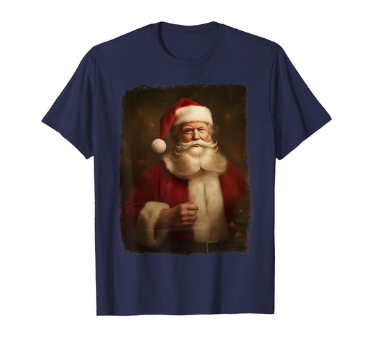 Christmas Funny Trump Santa Claus Retro Vintage Xmas Pajamas T-Shirt