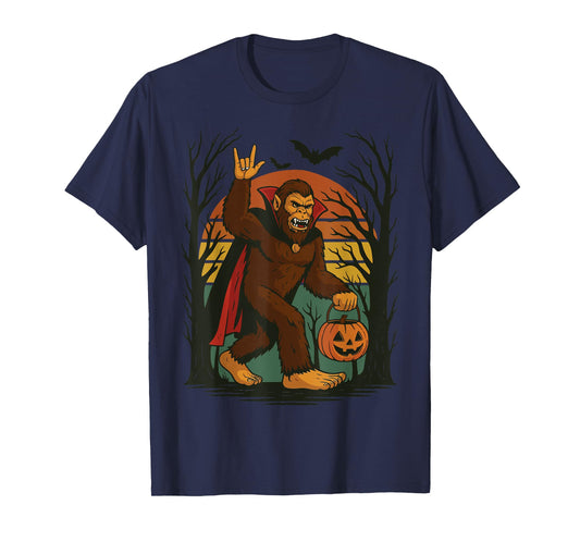 Bigfoot Halloween Vampire T-Shirt