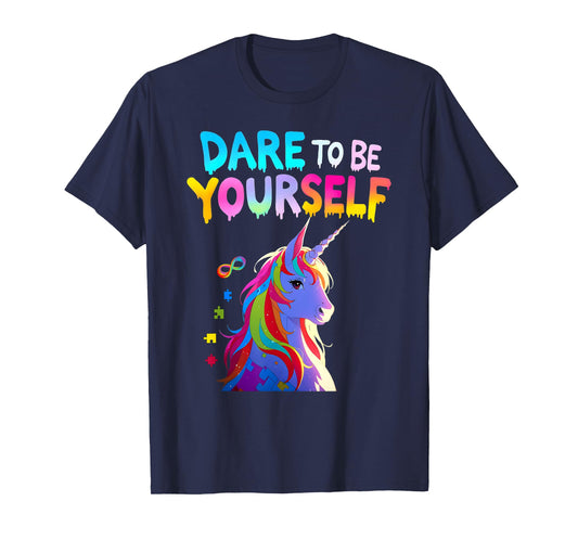 Unicorn Autism Awareness Acceptance Autistic Girl Gifts Kids T-Shirt