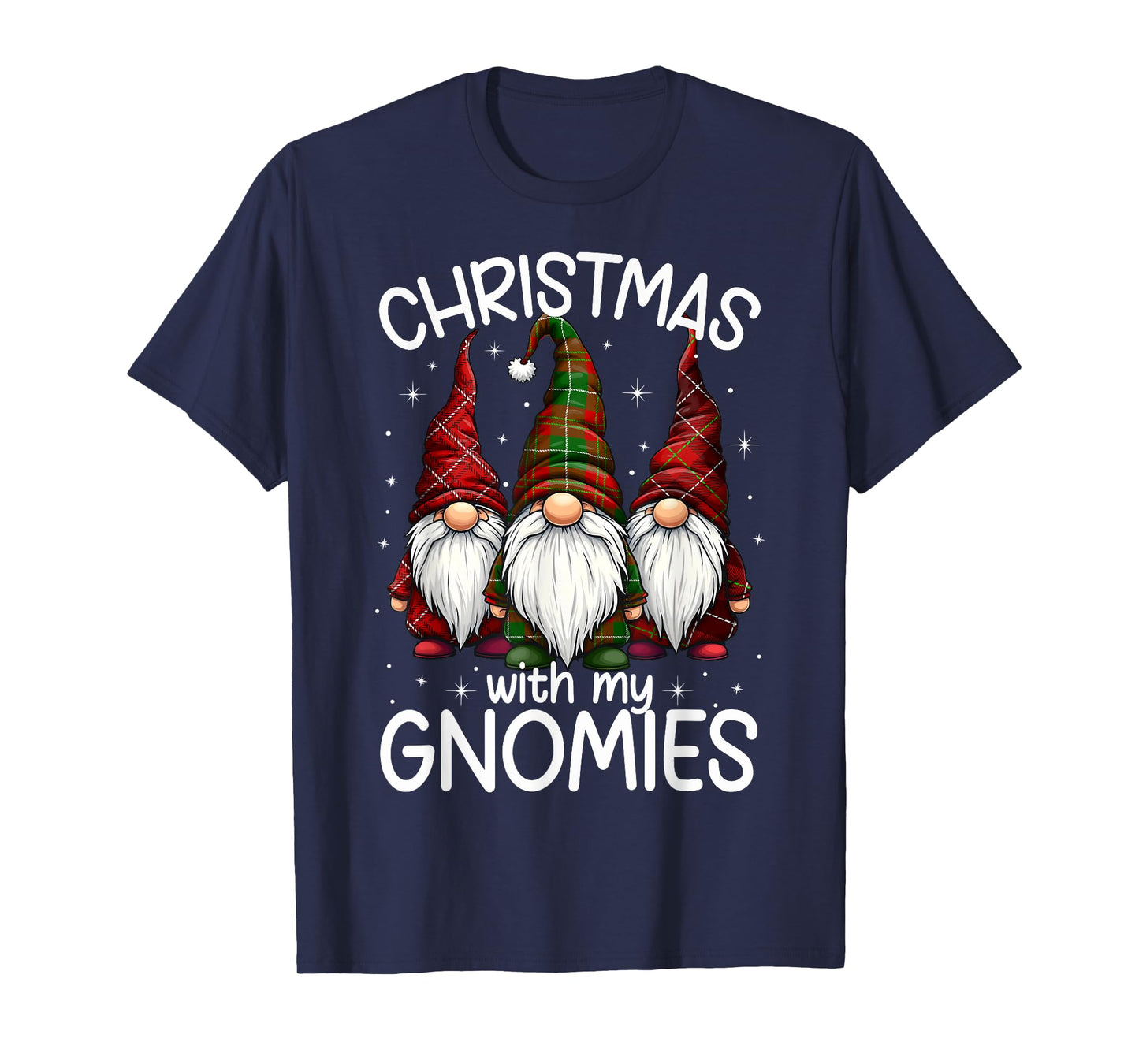 Christmas With My Gnomies Xmas Family Gnome Winter Holiday T-Shirt