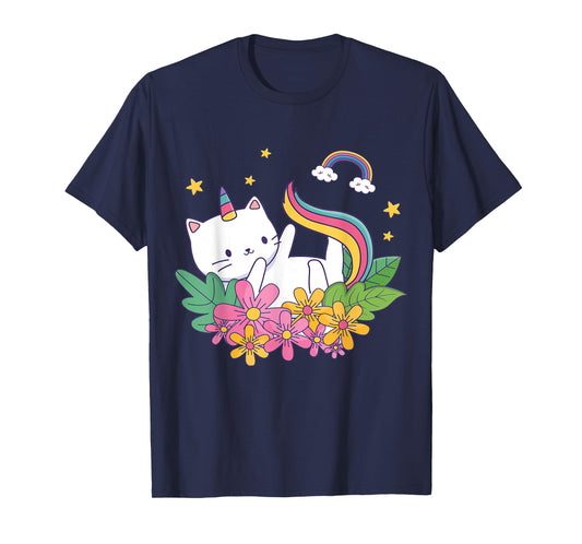 Meowgical Caticorn- Cat Unicorn Girls Women Kittycorn T-Shirt