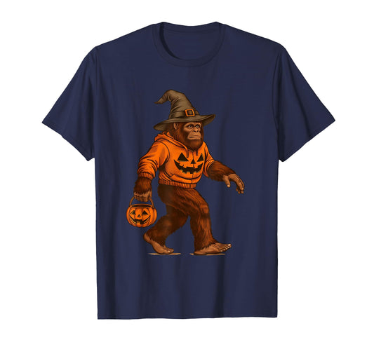 Bigfoot Halloween Trick Or Treat Sasquatch Costume Men Women T-Shirt