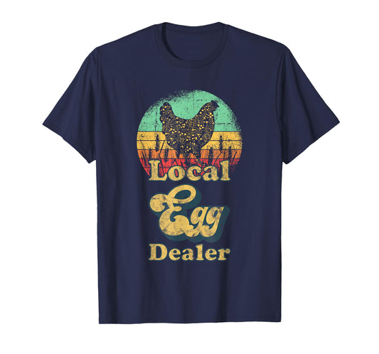 Local Egg Dealer Retro Local Egg Chicken Seller T-Shirt