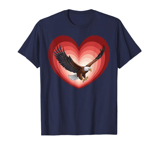 Retro Eagle Love Valentine's Day Eagle Gifts Men Women Kids T-Shirt