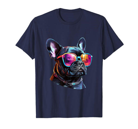 French_Bulldog Sulldog.pnglasses T-Shirt for Men Women Kids