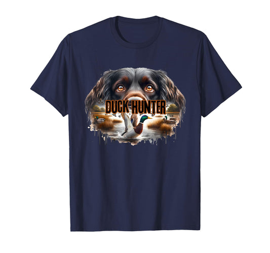 Boykin Spaniel Dog with Mallard Ducks Hunting Duck Hunter T-Shirt