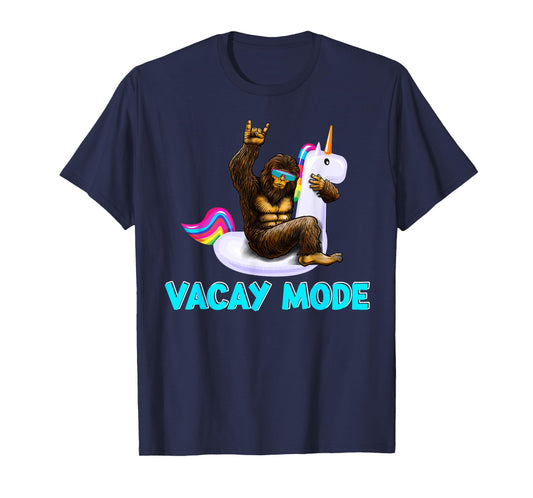 Trendy Vacation Outfit Pool Party Bigfoot Float Vacay Mode T-Shirt