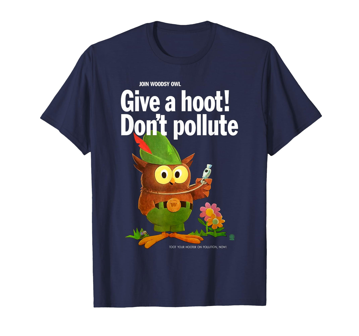 Woodsy Owl Retro Give a Hoot Don't Pollute T-Shirt