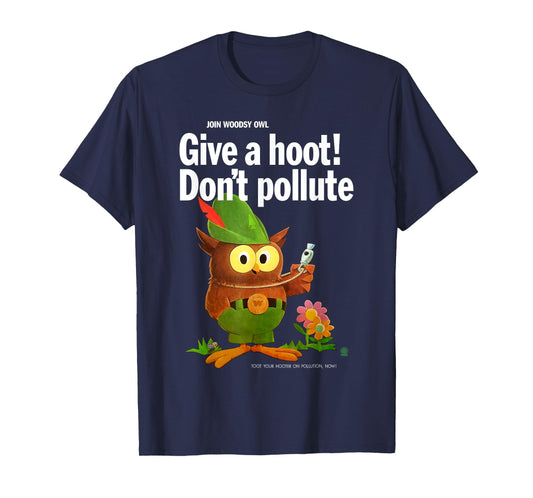 Woodsy Owl Retro Give a Hoot Don't Pollute T-Shirt