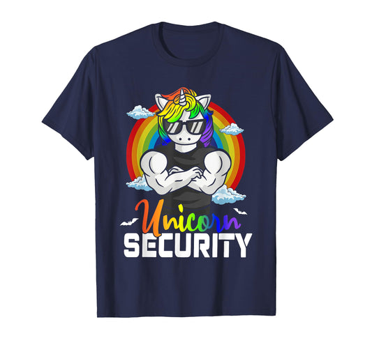 Halloween Costume Unicorn Security Matching Family T-Shirt
