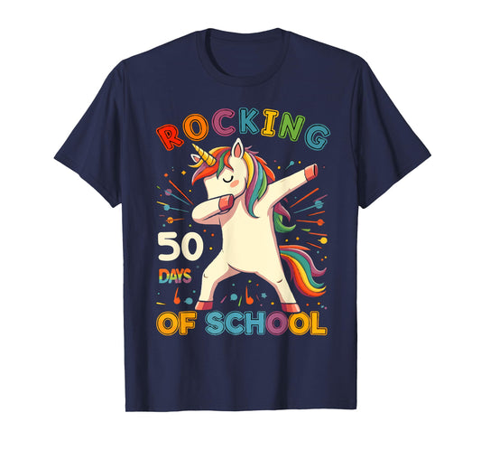 Rockin 50 Days of School 50th Day of School 50 Days Smarter T-Shirt