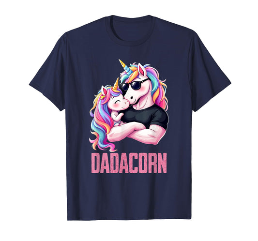 Dadacorn, Daddy Daughter Unicorn, Girldad T-Shirt