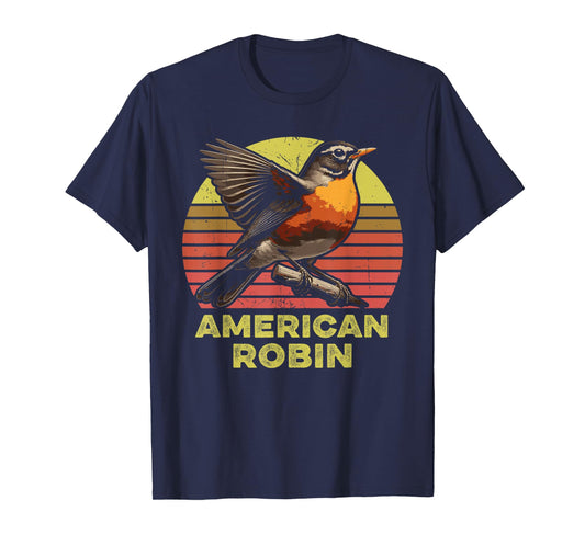 American Robin Retro T-Shirt