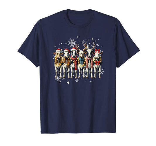 Cow Christmas Xmas Cow Lover T-Shirt