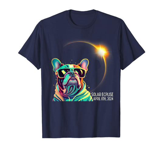 French Bulldog America 2024 Solar Eclipse Accessories Men Women Kids T-Shirt