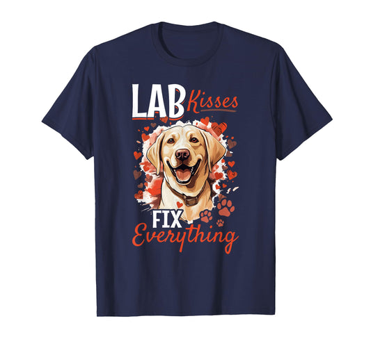 Labrador Dog Breed Pet - Lab kisses fix everything T-Shirt