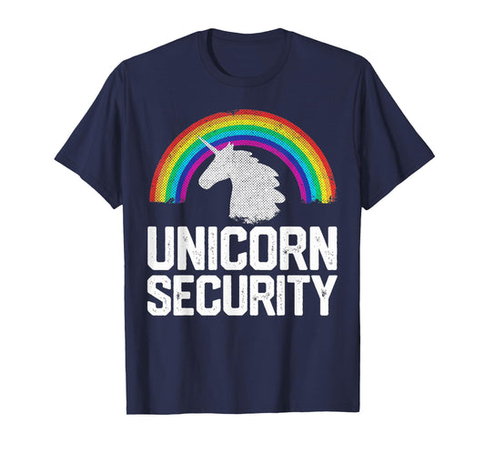 UNICORN SECURITY Funny Rainbow Cute Halloween Costume Gift T-Shirt