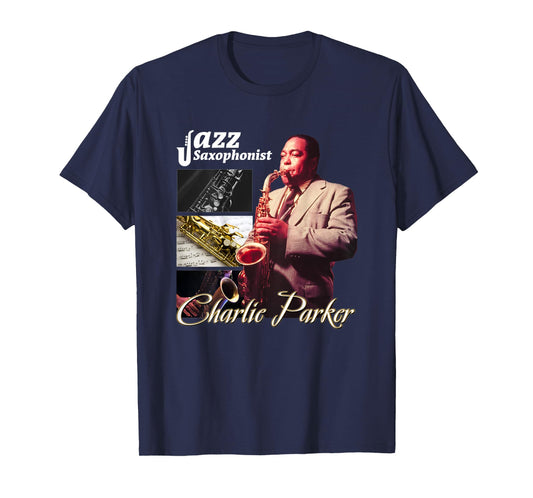 Charlie Parker_002_Back Printed T-Shirt