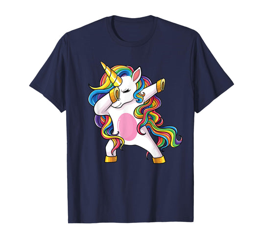 Dabbing Unicorn Shirt Dab Unicorns Girls Kids Women T-Shirt