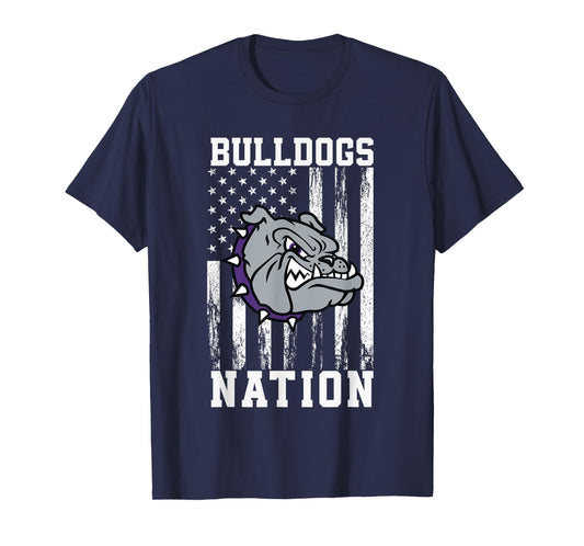 Brownsburg Bulldogs Logo Nation HS T-Shirt