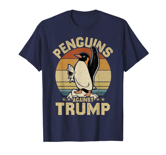 Penguin Flippers Up Resist Funny Penguins Against Trump T-Shirt