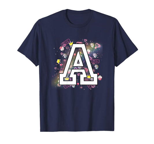 Kids Letter A Clothing For a Girl Who's Name Starts With A T-Shirt