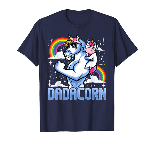 Dadacorn Shirts For Men Dadicorn Daddycorn Gifts Unicorn Dad T-Shirt
