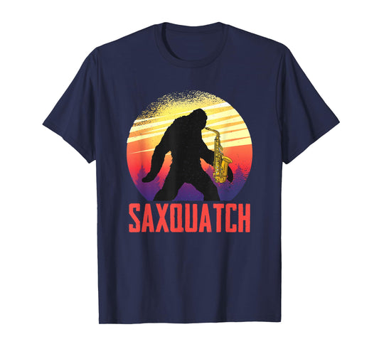 Jazz Saxophone Bigfoot Saxsquatch Musician For Saxophonist T-Shirt