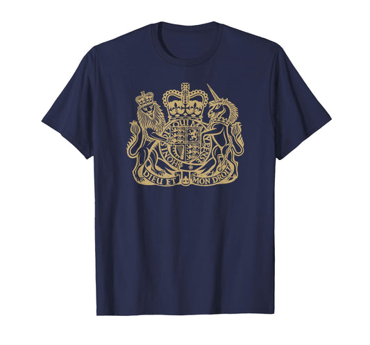 UNITED KINGDOM UK COAT OF ARMS LION AND UNICORN SYMBOL T-Shirt