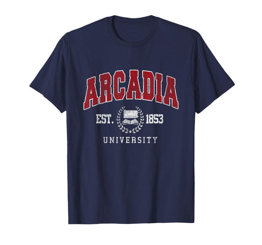 Arcadia Institute of Technology Arch Retro for Men Women T-Shirt