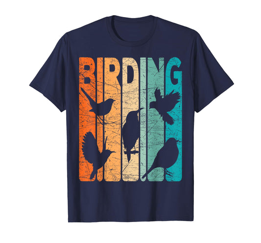 Birding Vintage Birdwatching Retro Birdwatcher T-Shirt