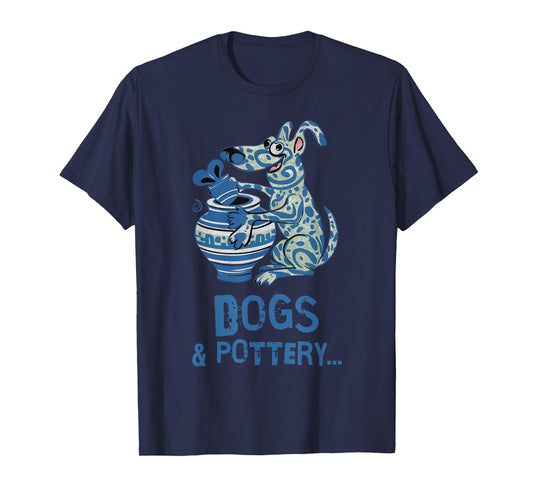 Dogs and Pottery Funny Dog Potter Art T-Shirt for Men Women Girls Kids