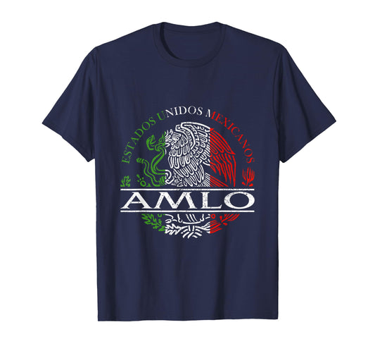 AMLO Aguila Mexicana Tricolor Mexican Eagle T-Shirt