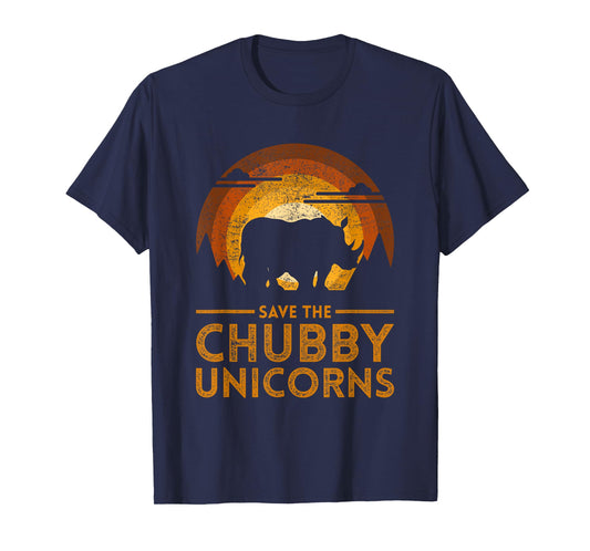 Save The Chubby Unicorns Rhino T-Shirt