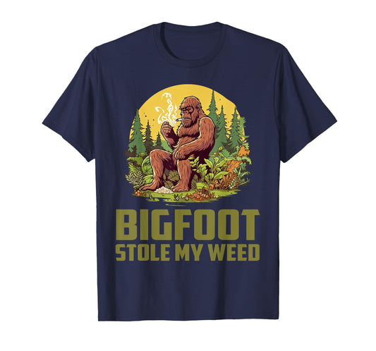 Bigfoot Stole My Weed Funny Mythical Legendary Bigfoot T-Shirt