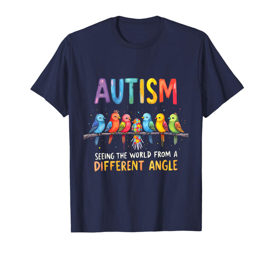 Autism Awareness Different Angle Neurodiversity Design T-Shirt