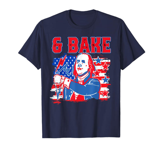 Shake & Bake 4th Of July George Washington Benjamin Franklin T-Shirt
