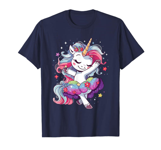 Ballet Dancer Unicorn Outfit Ballerina Dance For Girls T-Shirt