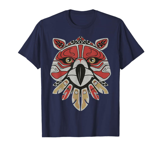 Alaska Native American Art Tlingit Eagle Tribal Bear Clan T-Shirt