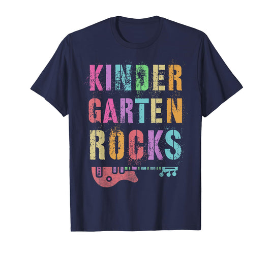 KINDERGARTEN ROCKS Teacher Crew Rock Star Kinder Team T-Shirt